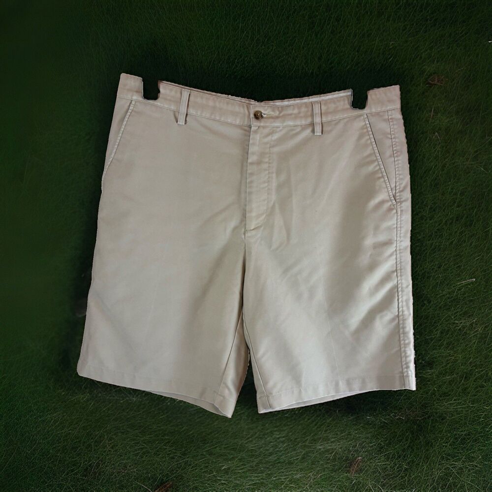 FootJoy FJ Golf Shorts Men’s Size 38 Beige Khaki Flat Front